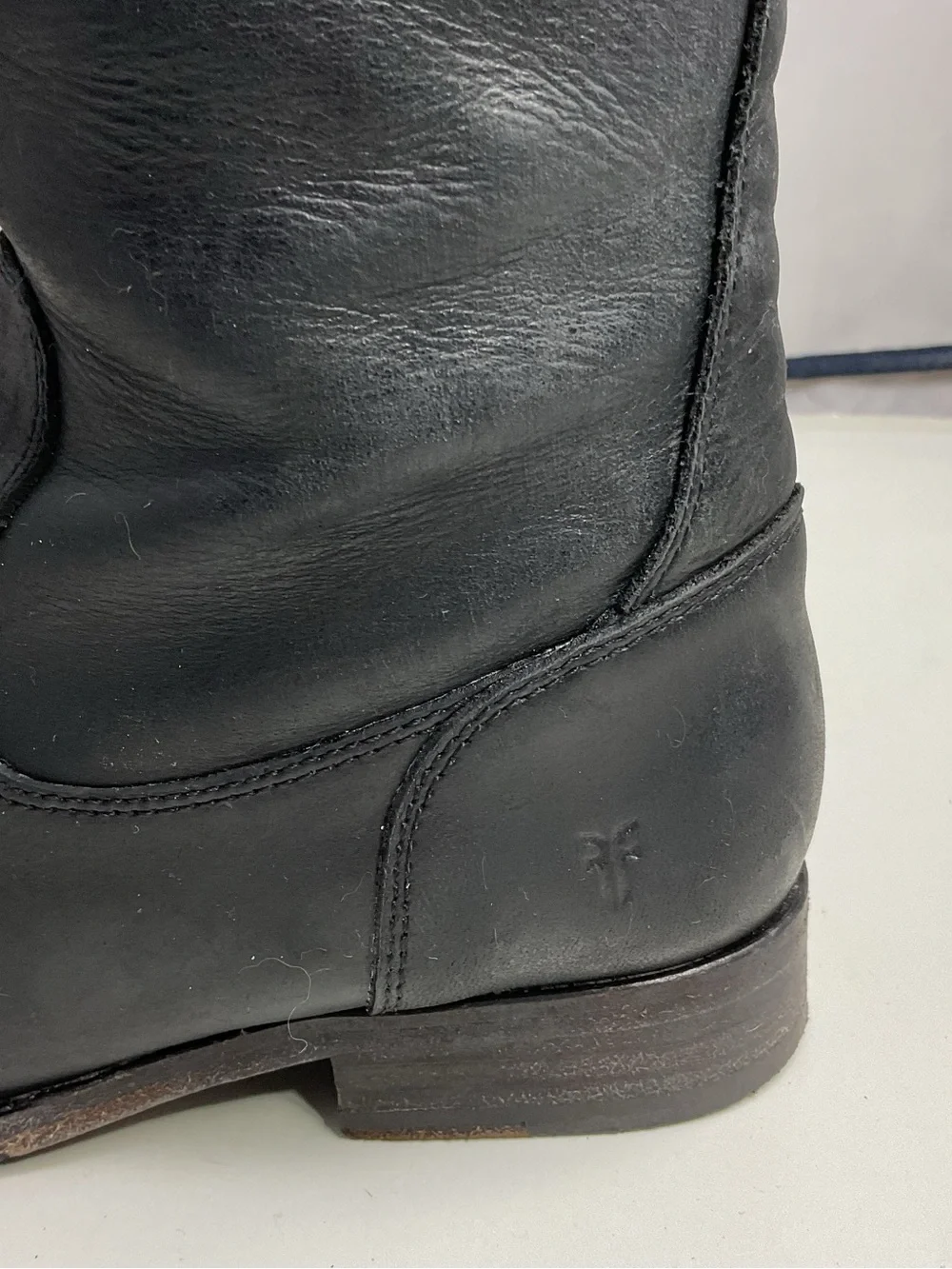 Frye 4015 Black Leather Knee High Pull On Riding Boots Women’s Size 5.5 B
